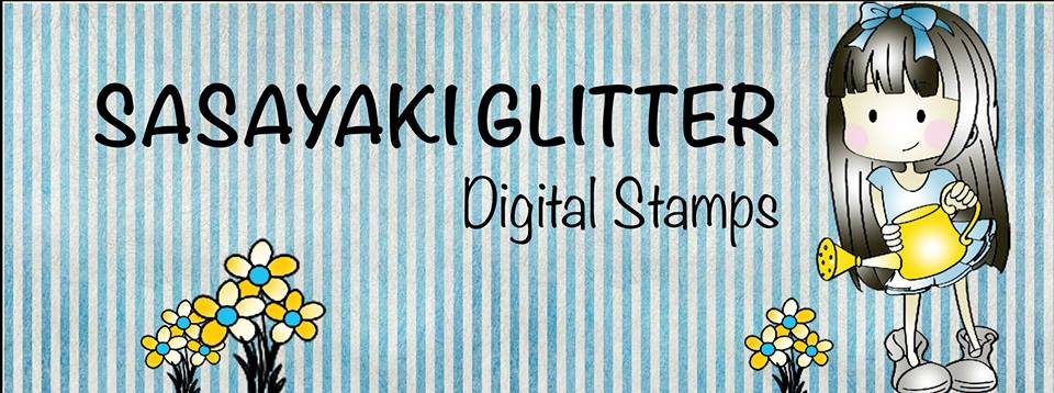 Sasayaki Glitter Digital Stamps