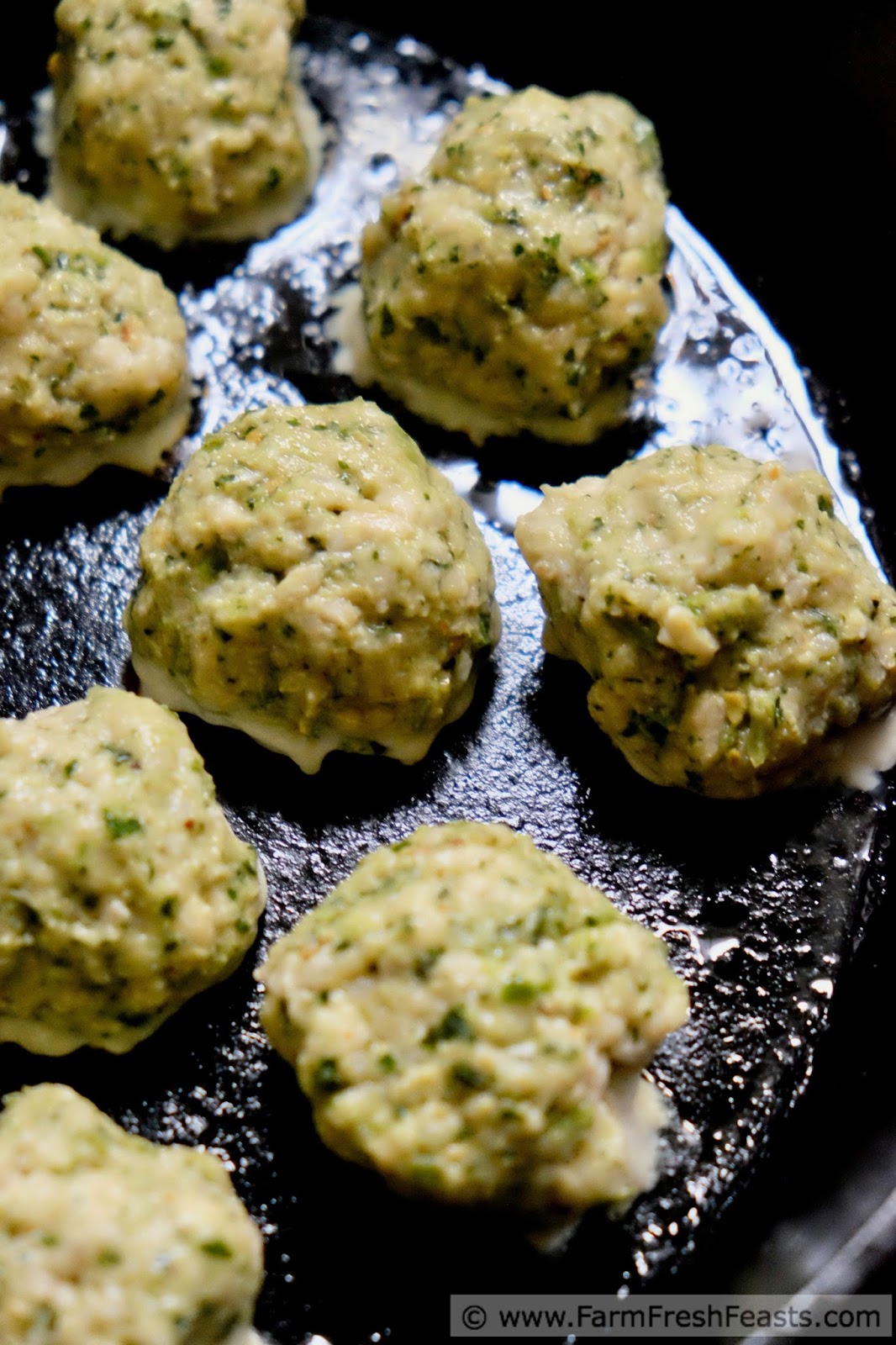 Farm Fresh Feasts Chicken Meatballs with Garlic Scape Pesto
