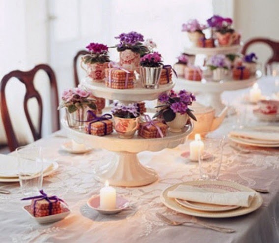 arranjos para a mesa do Dia das Mães