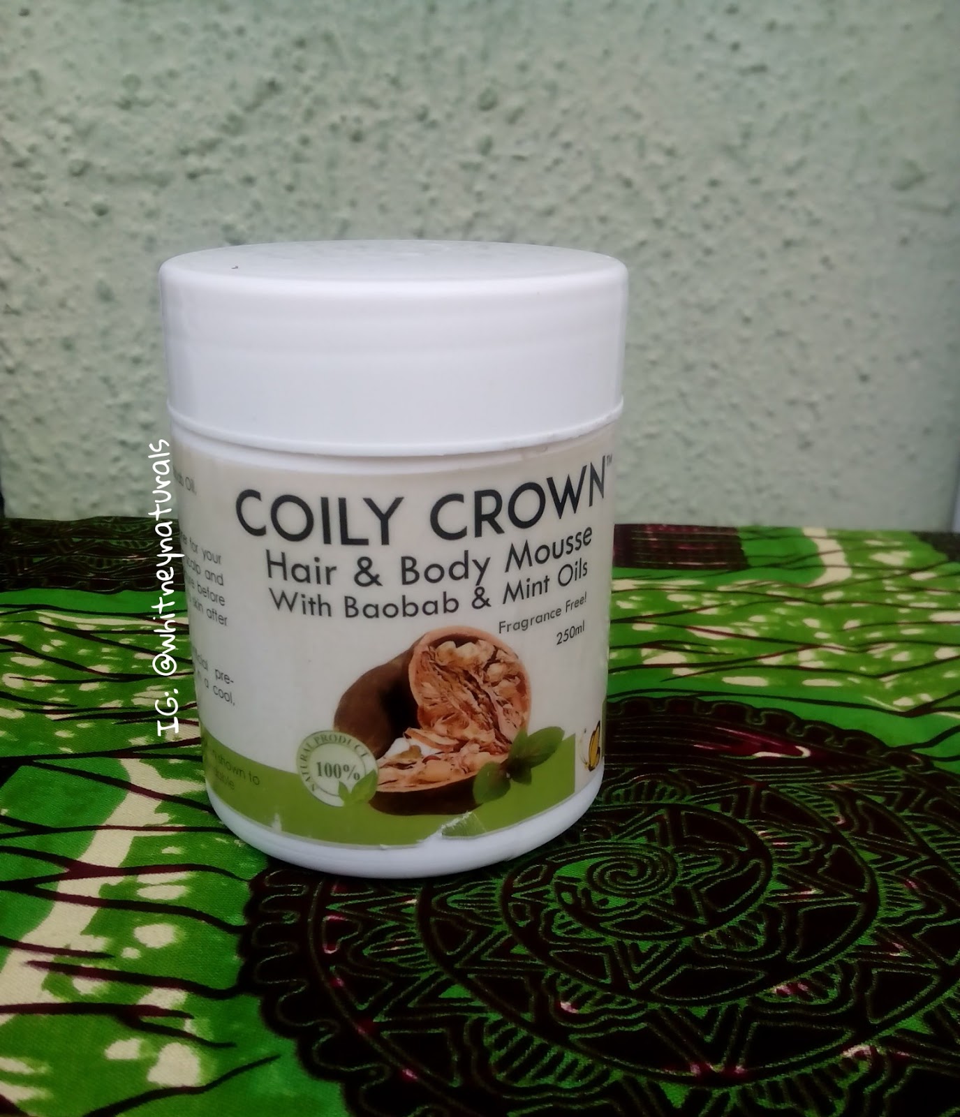 COILY CROWN BAOBAB MOUSE AND SHAMPOO PRODUCT REVIEW Whitney