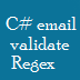 c# regex for email address