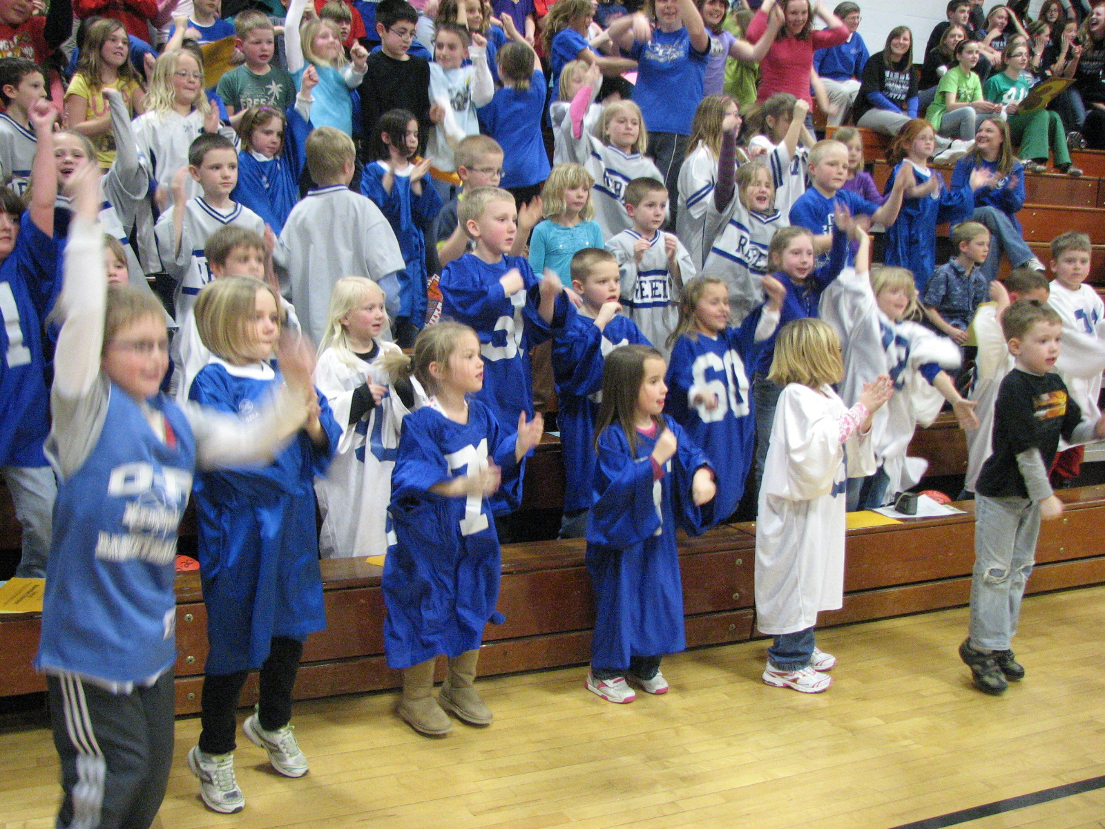 Mrs. Luethje's 1st Grade Classroom Basketball Assembly