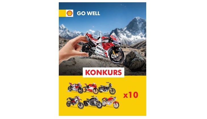 Wygraj zestaw Ducati oraz kartę podarunkową Shell o wartości 100 zł Konkurs