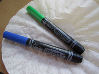 Blue and Green Markers
