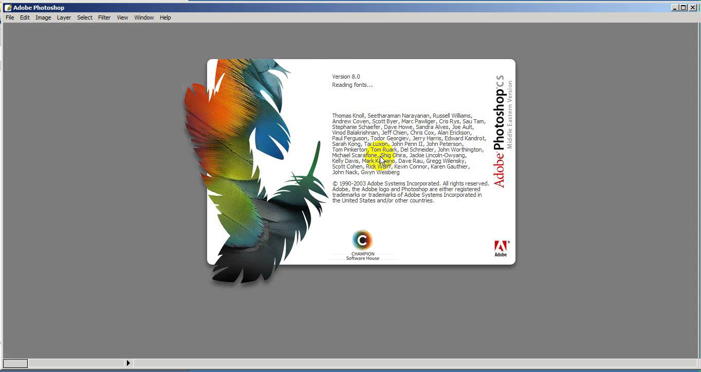 Adobe photoshop cs 8