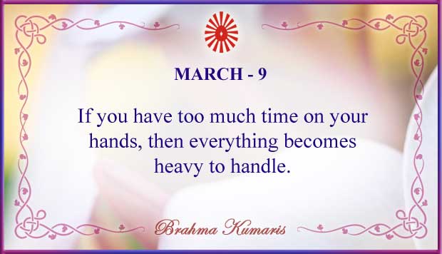March 9 Thought For The Day March 9