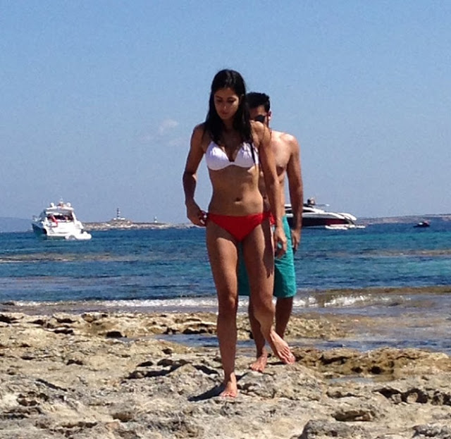 Katrina Kaif in Bikini With Ranbir Kapoor - Ibiza Beach Spain