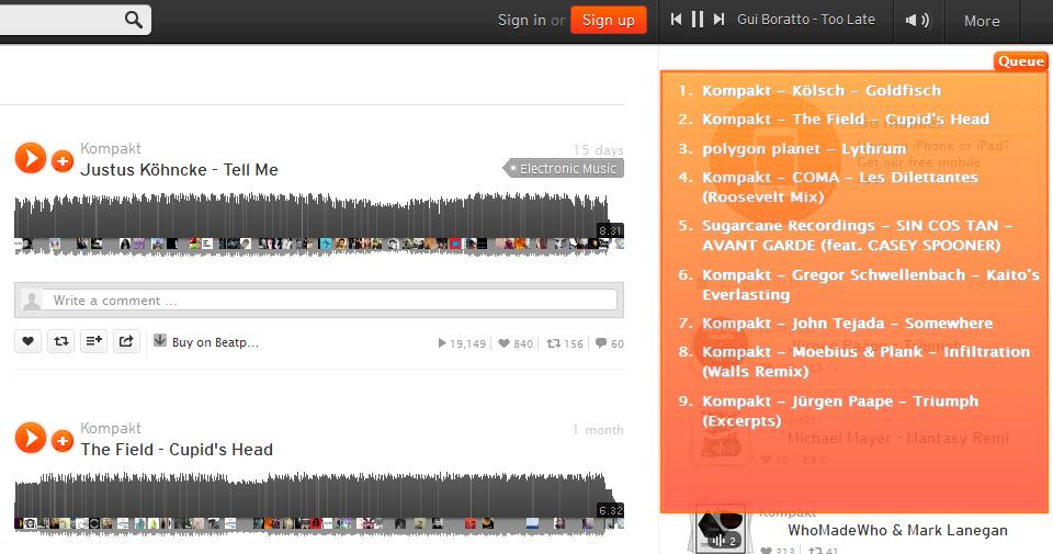 SoundCloudでQueueを使えるようにするUserScript書いたらコード解析が楽しかった 圧縮電子どうのこうの
