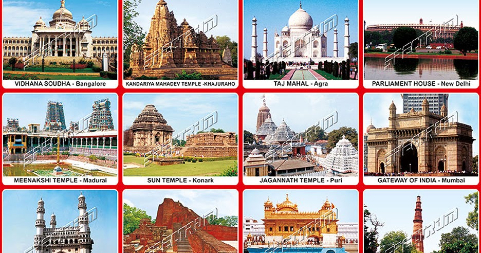 Important Places Of India Chart