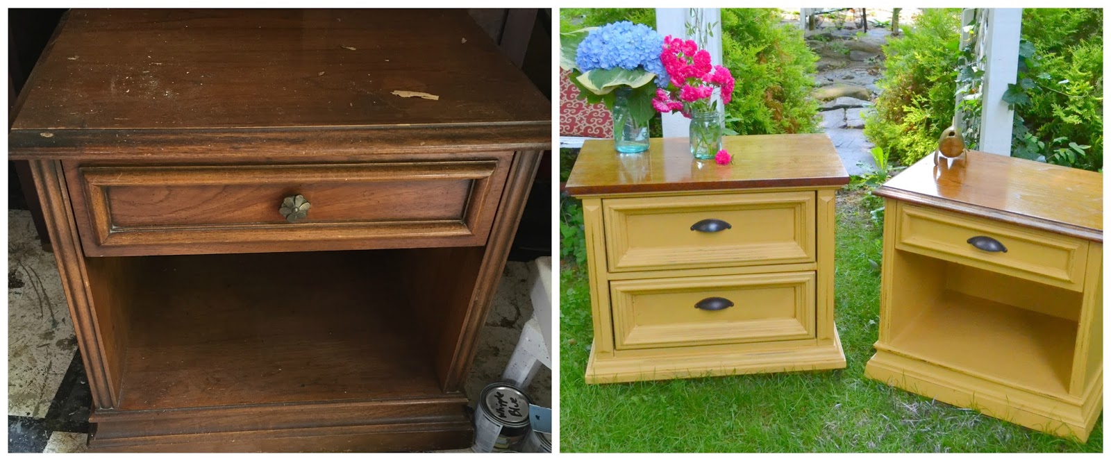 Heir and Space A Pair of Cottage Side Tables