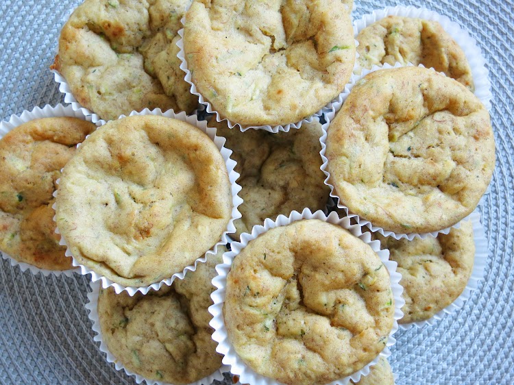 Queques de Courgete Baixos em Calorias