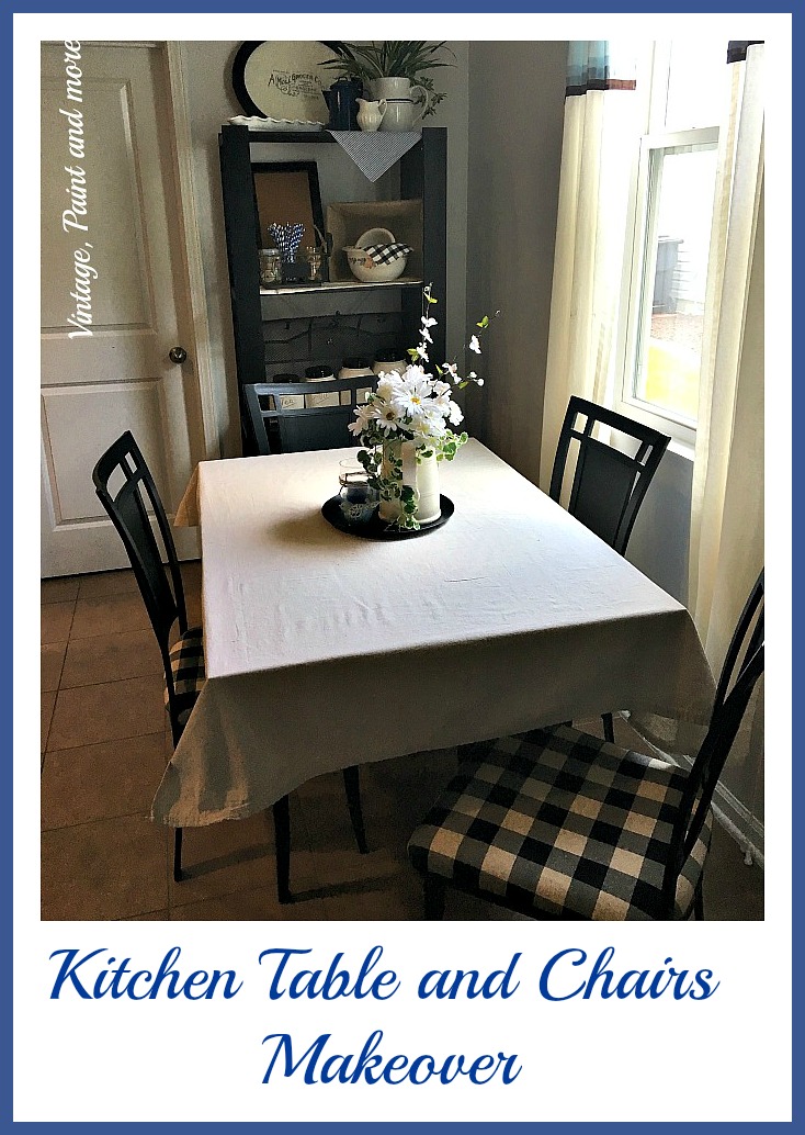 Kitchen Table and Chairs Makeover Vintage, Paint and more...