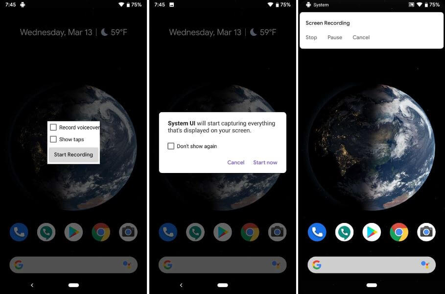 8 Fitur Terbaik Yang Dihadirkan Di Android Q Sejauh Ini - Perekam Layar