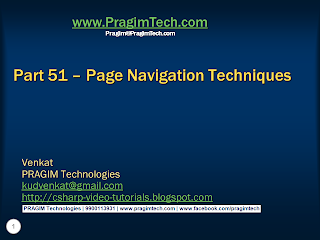 Sql server, .net and c# video tutorial: Part 51 – Page Navigation ...