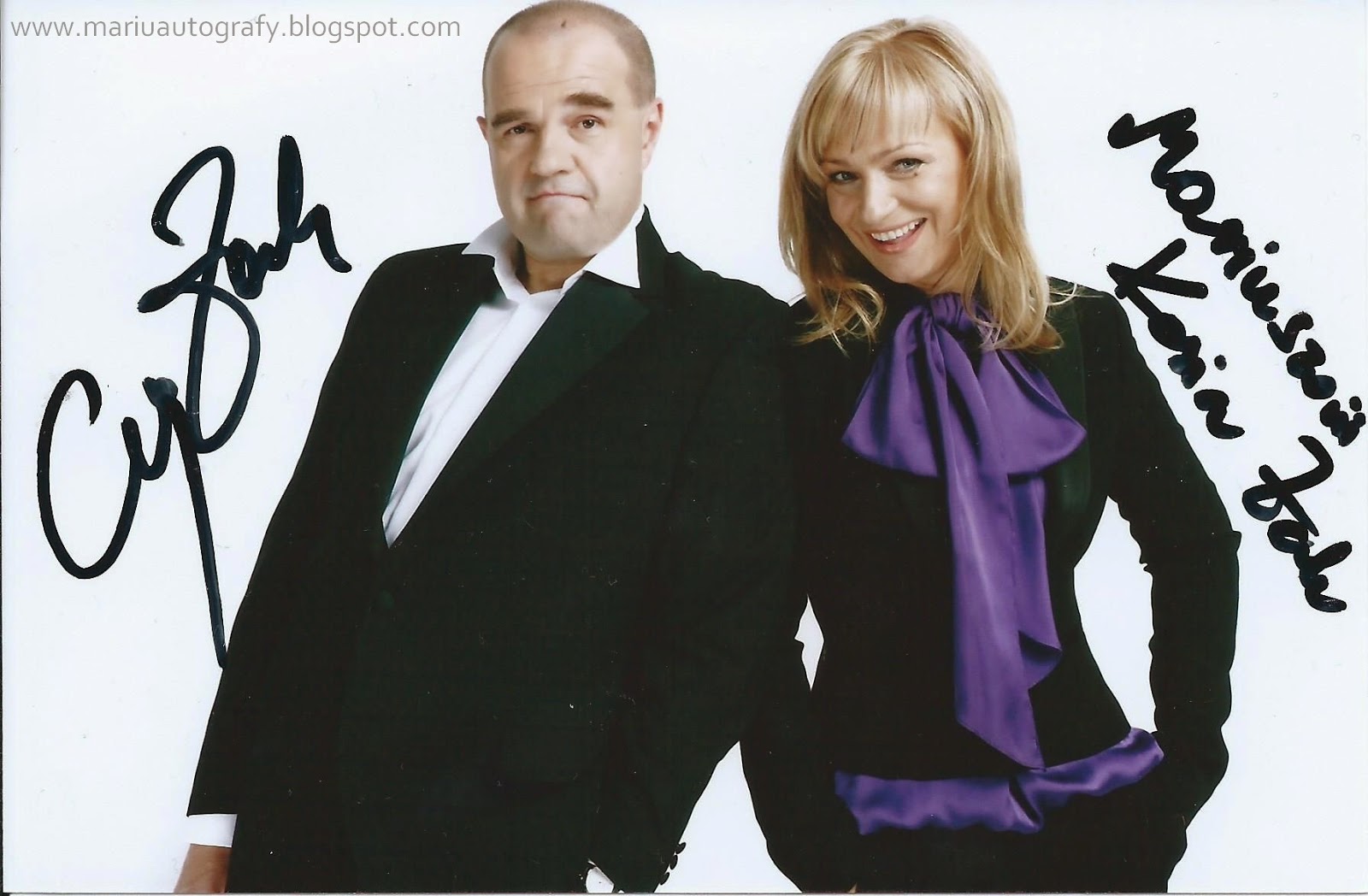 Autografy Mariu Cezary Żak i Katarzyna Żak