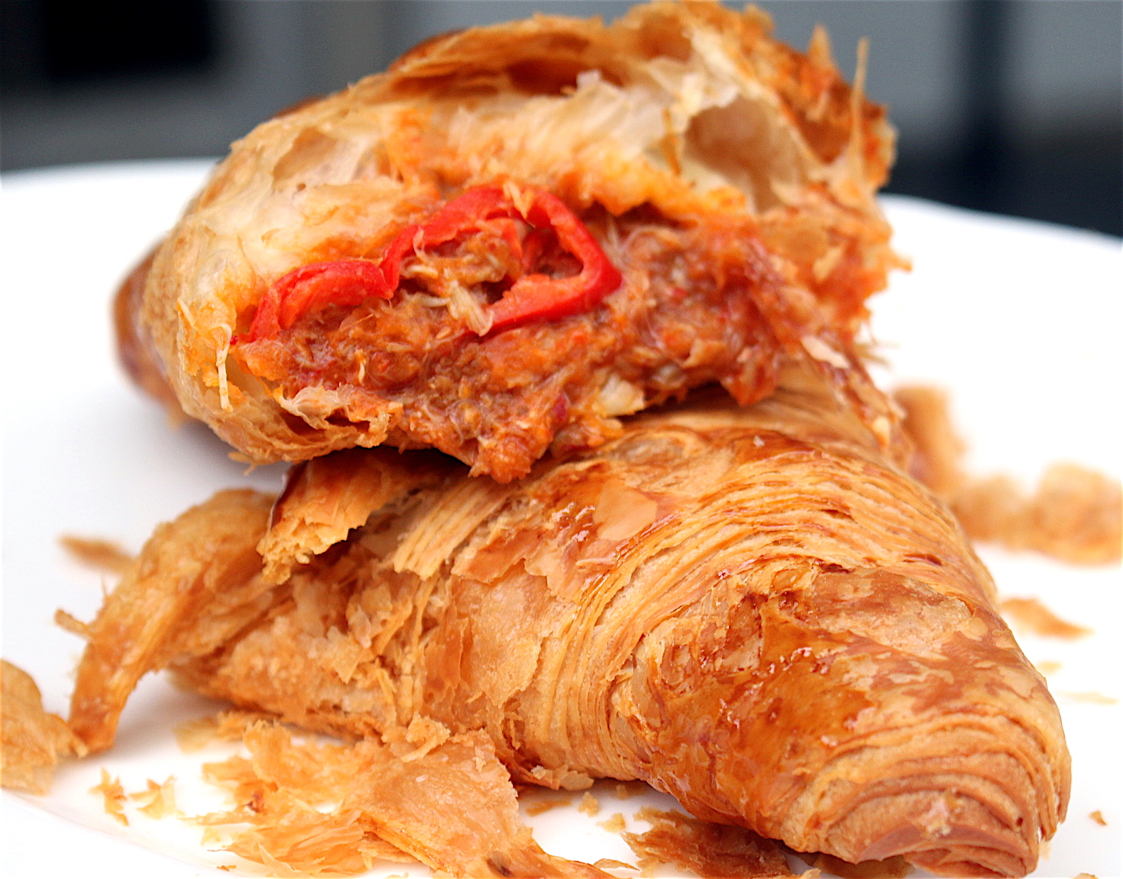 Chili Crab Croissant and Scallion Arlette CAMEMBERU