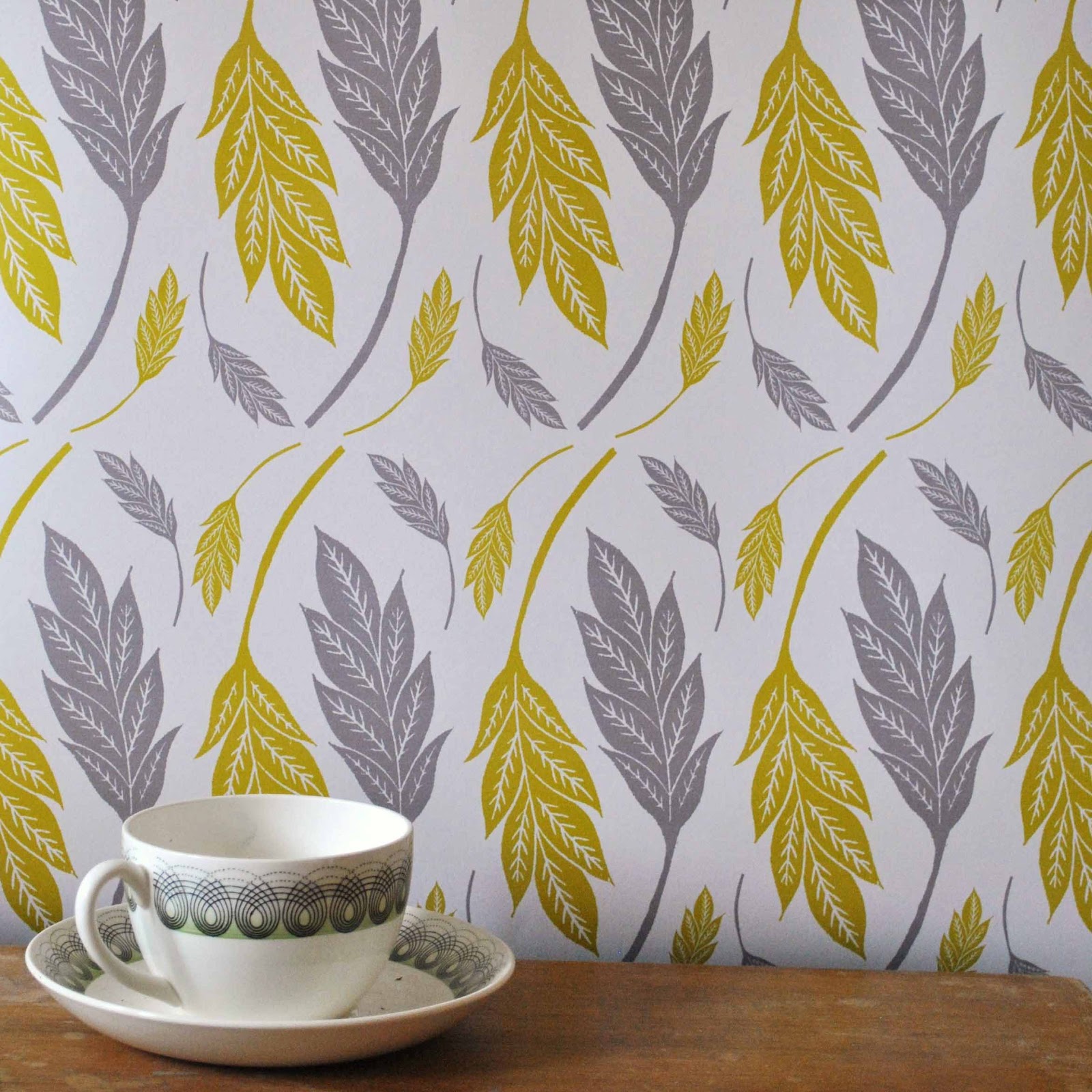 Scenery Wallpaper: Wallpaper Yellow And Gray