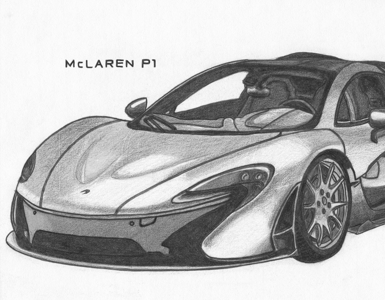 Simple Sketch Drawing Of Maclaren with Realistic