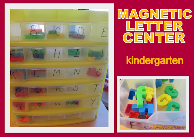 photo of: Magnetic Letter Center in Kindergarten