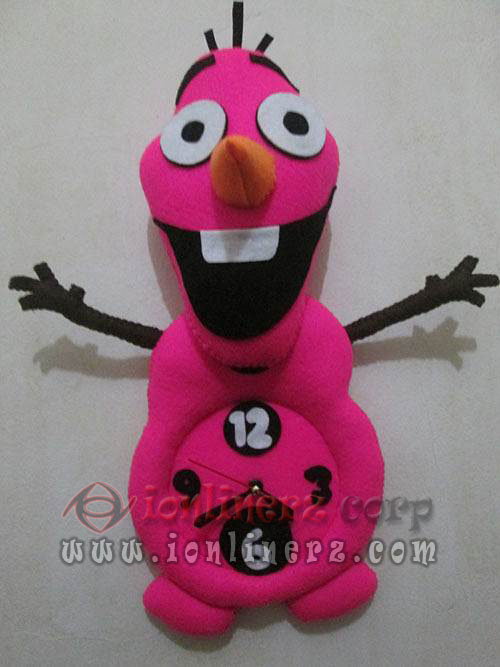 Jam Dinding Flanel Karakter Kartun Boneka Salju Frozen (Olaf) Jam Dinding Flanel Karakter Kartun Boneka Salju Frozen (Olaf)