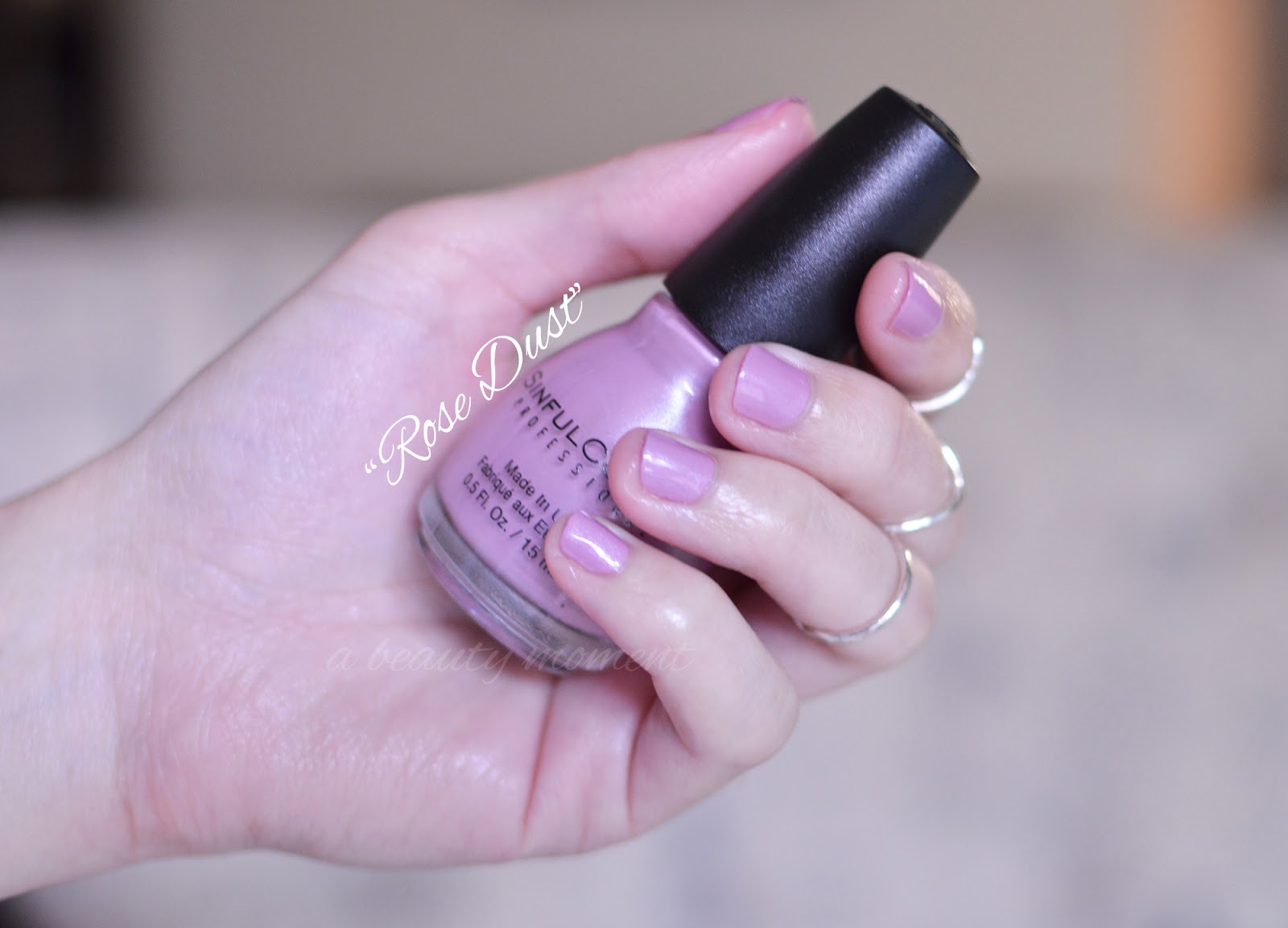 A Beauty Moment SINFUL COLORS NAIL COLOR IN ROSE DUST