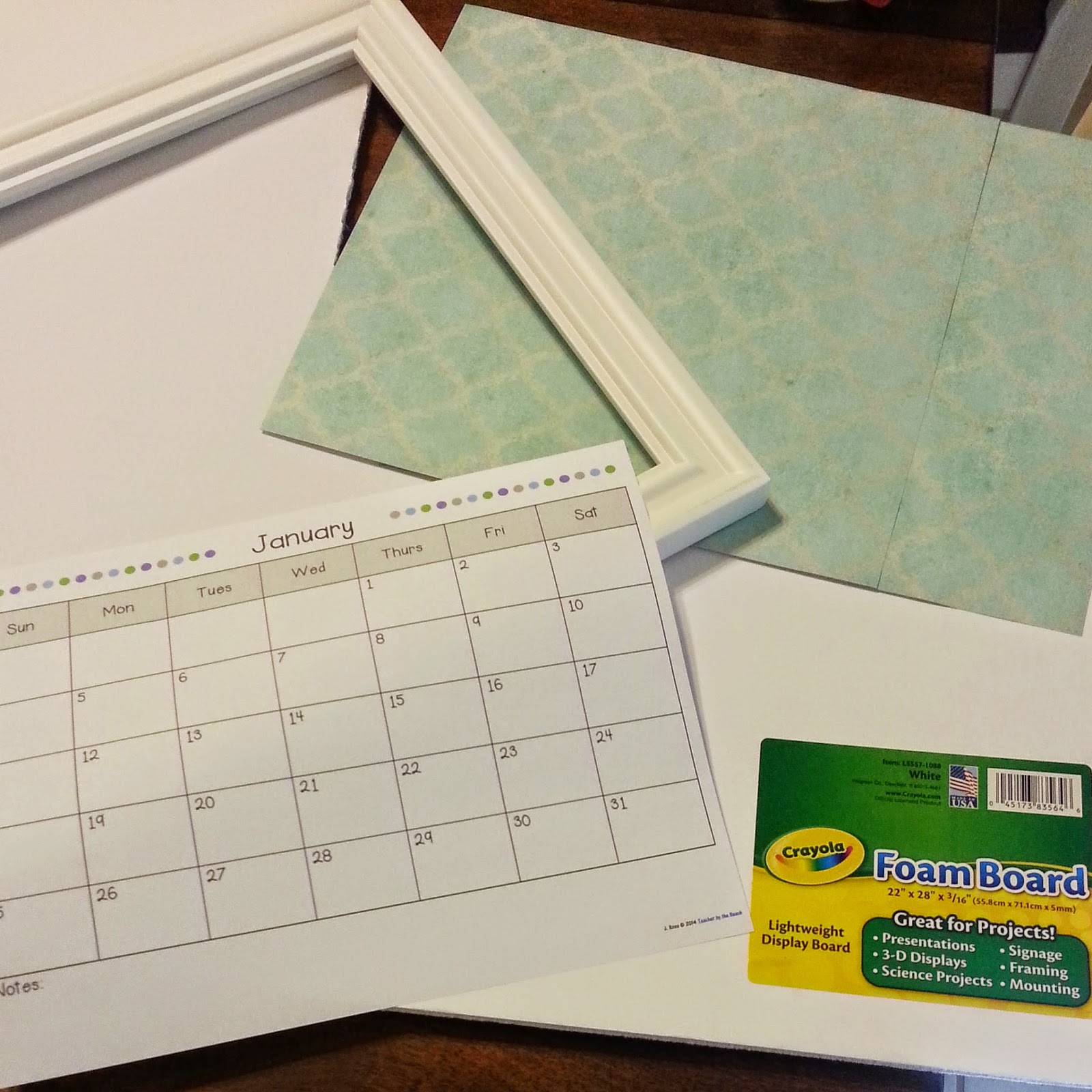 A Splash of Life: January Calendar Printable!