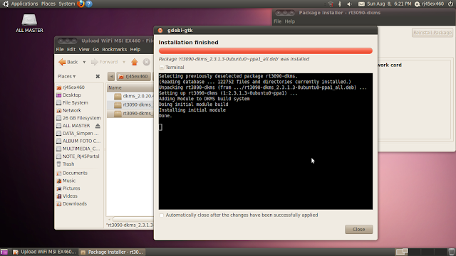 Reinstall package. Reinstall package