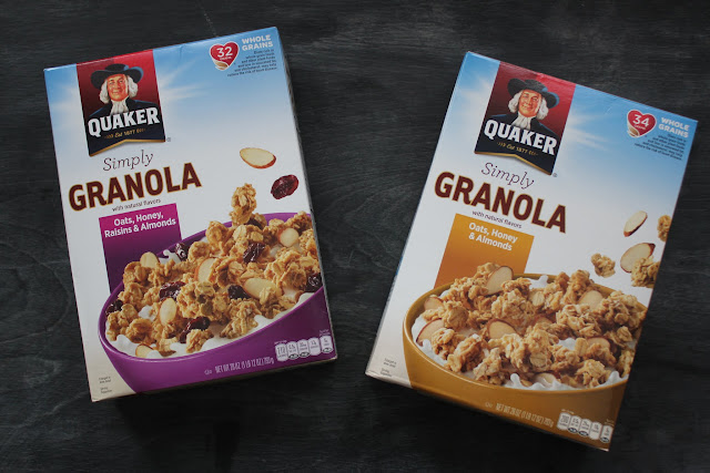 Make these delicious Mini Monster Cookies with Granola in no time for the holiday season. They use fantastic mix-ins, as well as the new Quaker® Simply Granola.