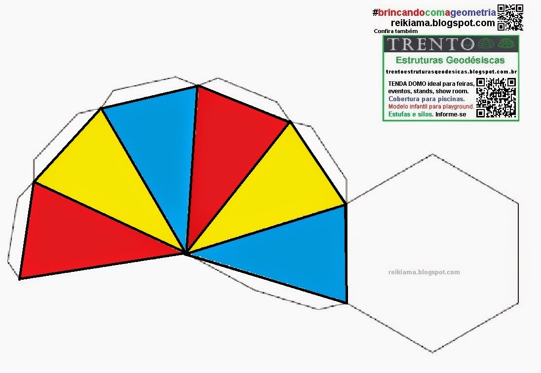 Brincar faz bem.: Piramide hexagonal com base de 6 