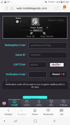 Cara redeem redemtion code mobile legend Cara redeem redemtion code mobile legend