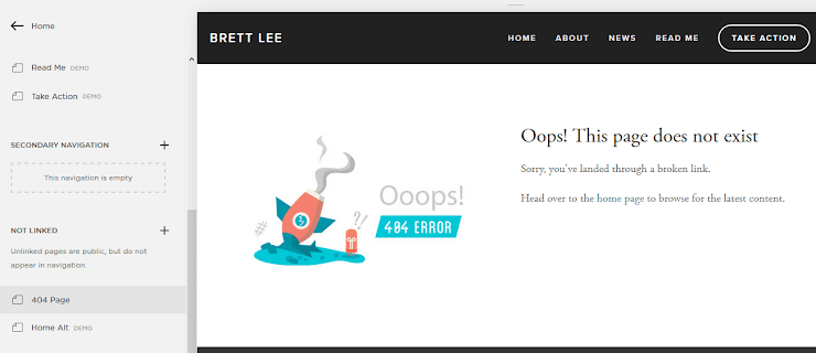 Sample 404 page