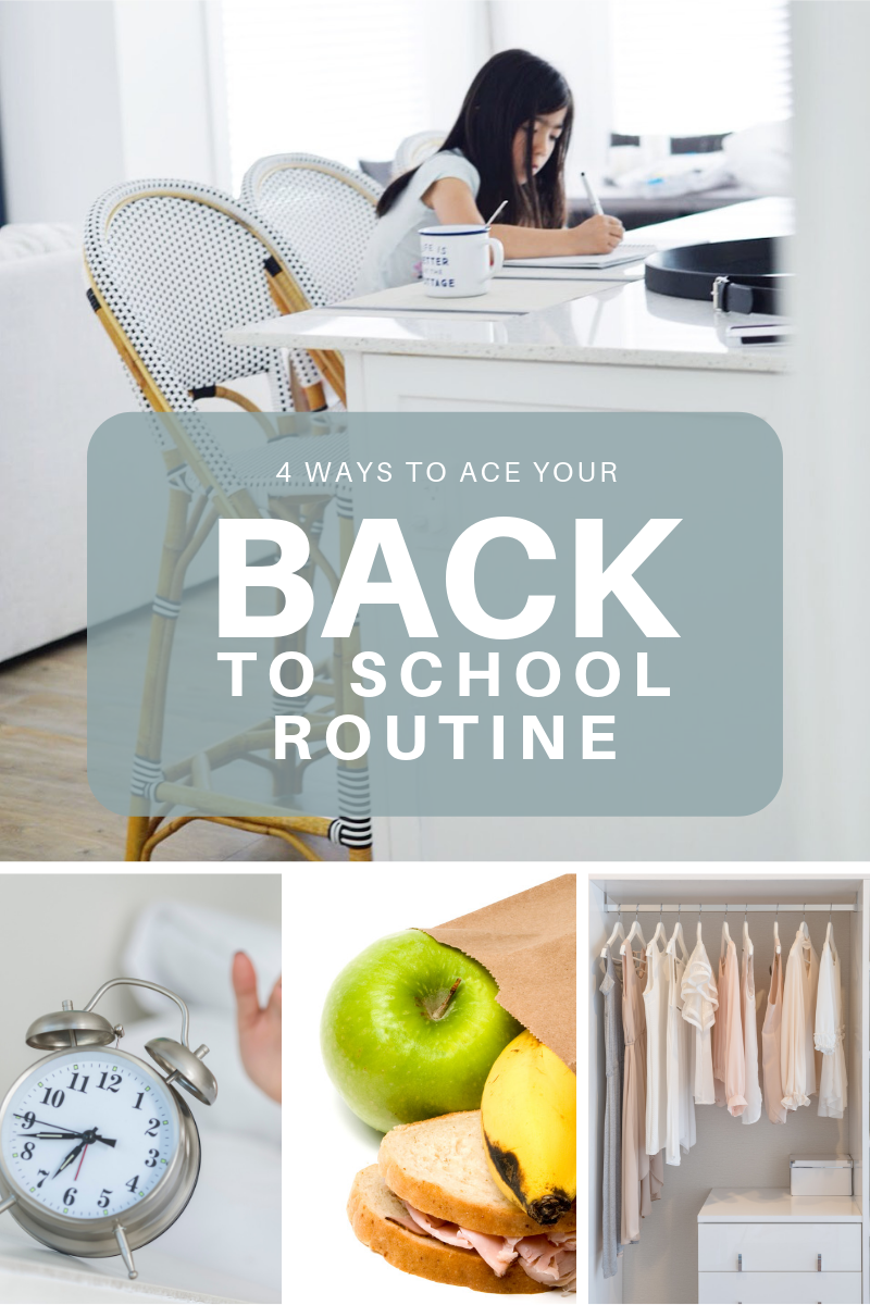 tips for back to school routine, middle school tips, morning checklist