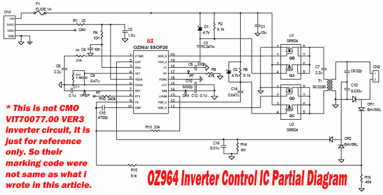 Master Electronics Repair !: DISABLING IC INVERTER PROTECTION ON LCD