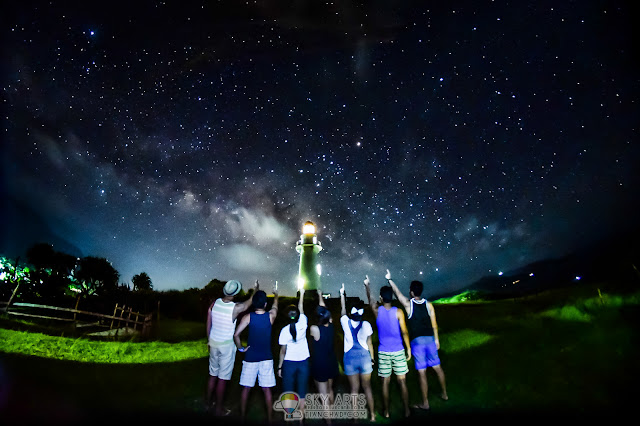 BASCO LIGHTHOUSE AT NAIDI HILLS BATANES CANDLE LIGHT DINNER AND MILKYWAY STARRY NIGHT