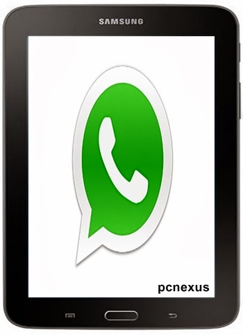 Samsung tab 4 whatsapp