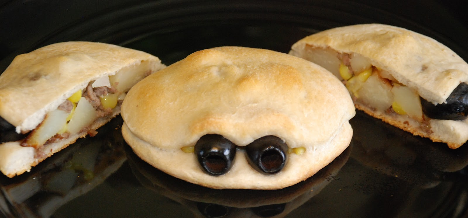 Cheryl's Biscuit Magic Stuffed "Clam" Biscuit Meat Pies