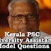 Kerala PSC Model Questions for University Assistant Exam - 100