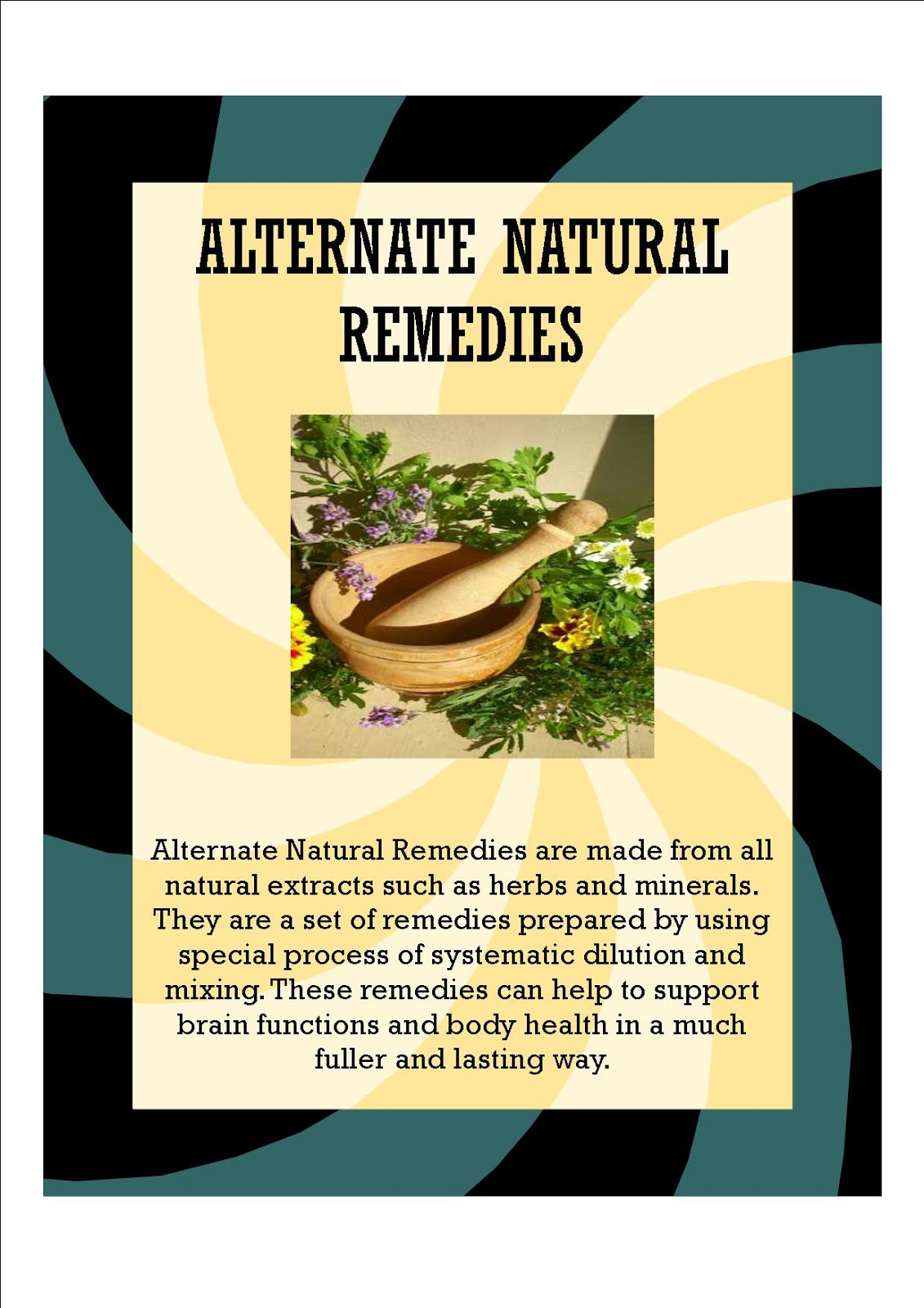 Alternate Natural Remedies Alternate Natural Remedies