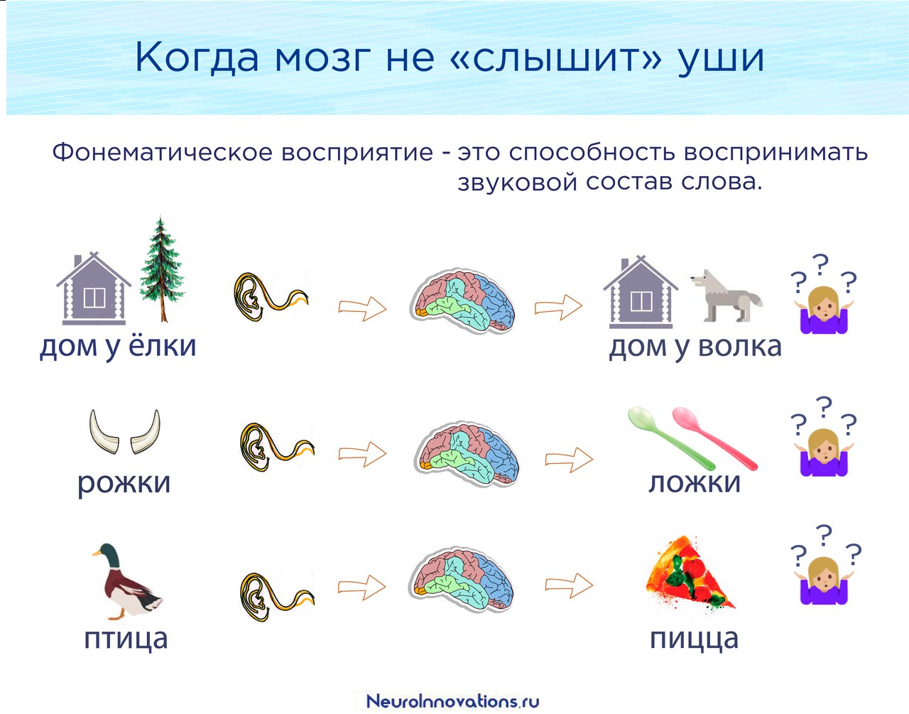 Мозг слышит звуки. Развитие фонематического восприятия. Формирование фонематического восприятия у дошкольников. Коррекция фонематического восприятия. Игрушки для формирования фонематического восприятия.