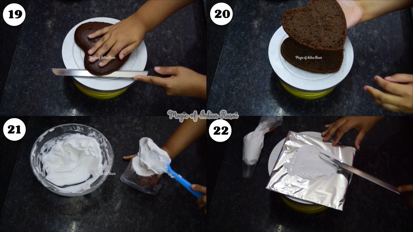 Perfect Black Forest Cake (Eggless) Recipe - परफेक्ट ब्लैक फॉरेस्ट केक (एगलेस) रेसिपी - Priya R - Magic of Indian Rasoi