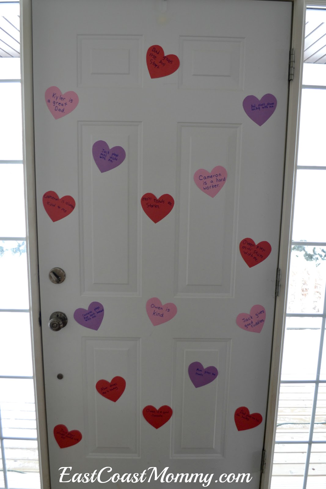 Door kindness heart valentine valentines addition wonderful makes think decor East Coast Mommy: Kindness Door for Valentine's Day