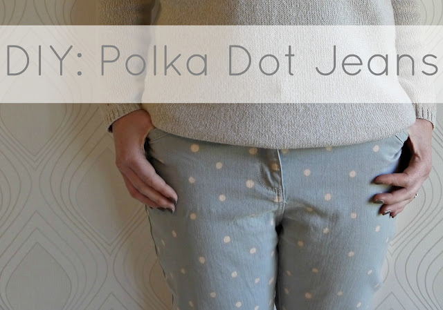 Refashion Co-op: Polka Dot Jeans: The 