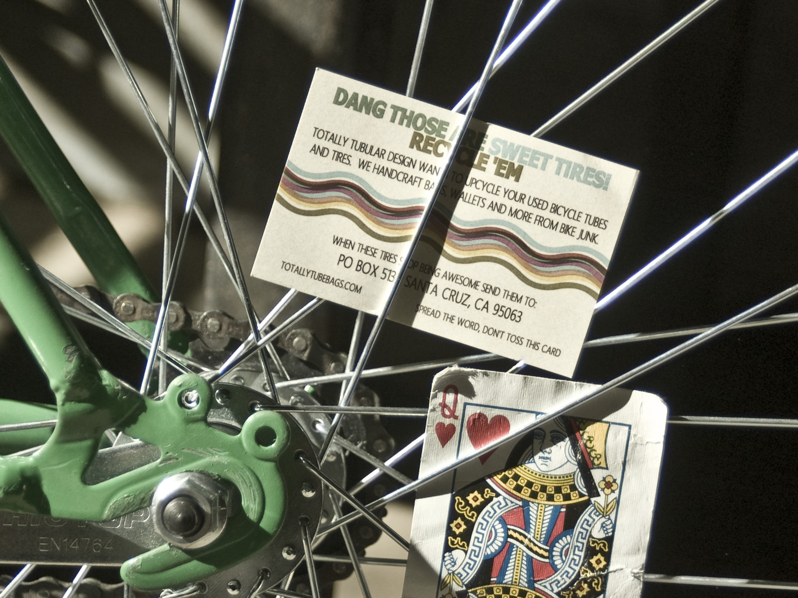 S / R WOODWORKS spoke cards for tt