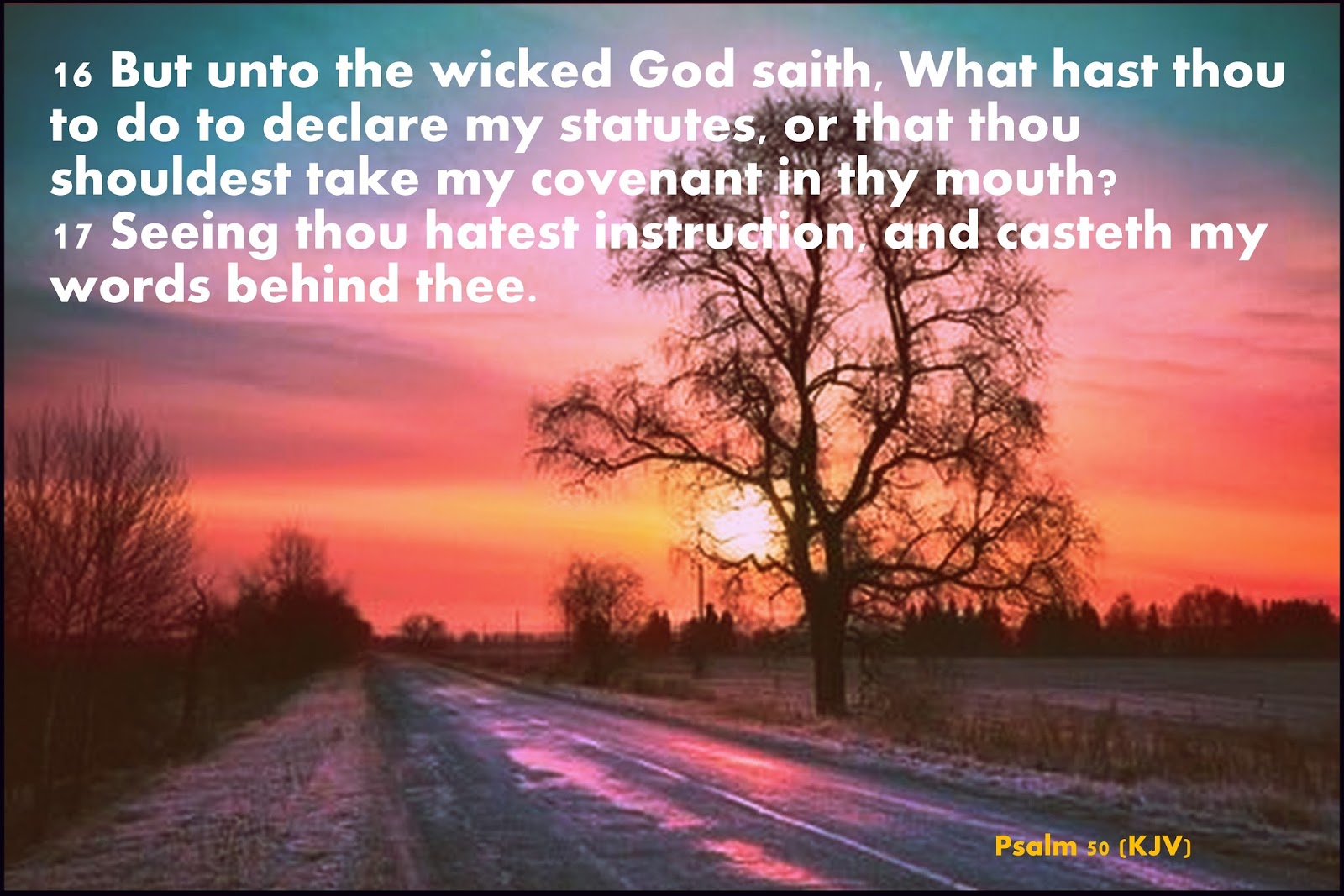 Red Pill Diaries Psalm 50 KJV 