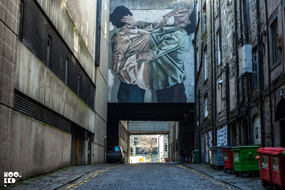 Street Art Mural by Hyuro in Aberdeen, Scotland Photo ©Hookedblog / Mark Rigney