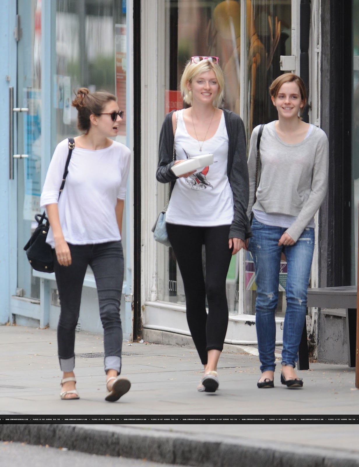 Emma Watson Emma Watson with friends and her boyfriend out and about