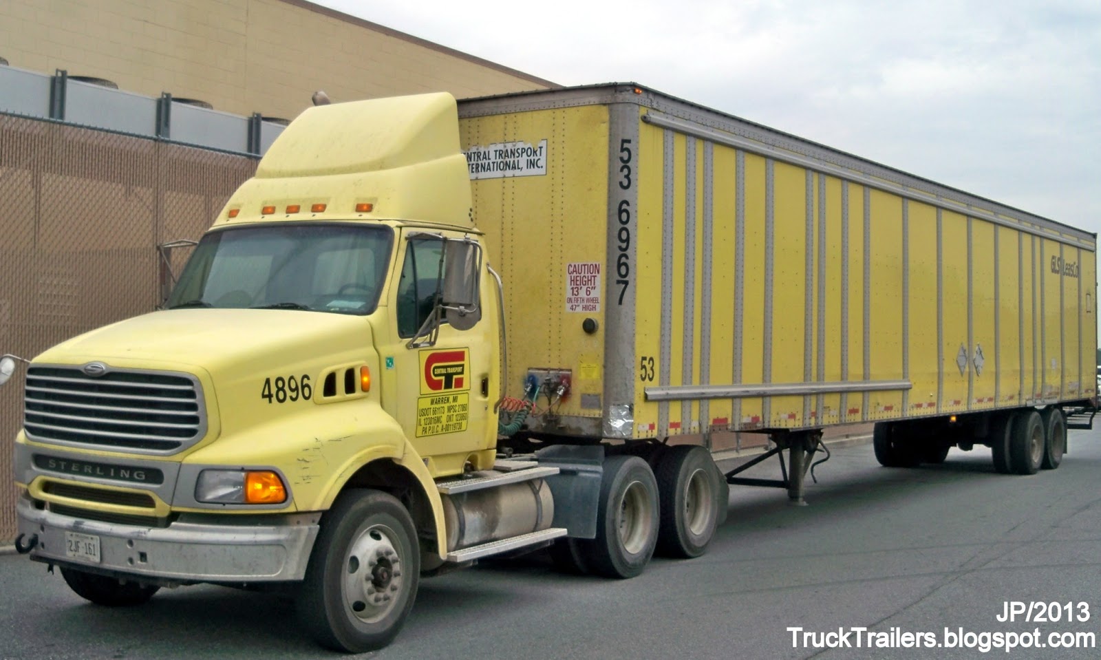 TRUCK TRAILER Transport Express Freight Logistic Diesel Mack Peterbilt