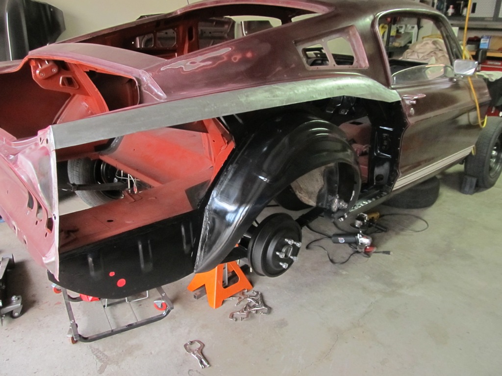 How to skin a Fastback Fitting and Welding the New Passenger Side Quarter Panel