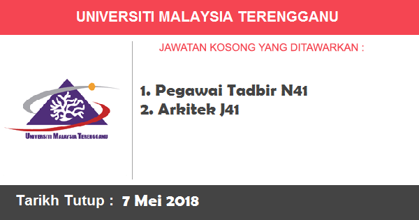 Jawatan Kosong di Universiti Malaysia Terengganu (UMT) Jawatan Kosong di Universiti Malaysia Terengganu (UMT)