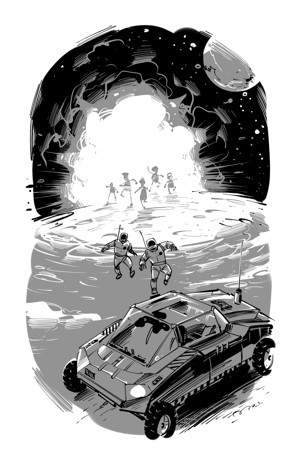 science fiction story illustration